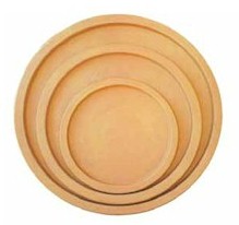 Plato para maceta de fibra de vidrio imitación barro