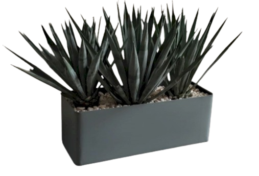 Maceta metálica rectangular de 25×30×123 cm para exterior y proyectos urbanos