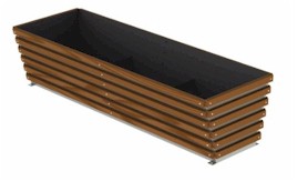 Jardinera Urbani 3 de plastimadera para exterior y mobiliario urbano