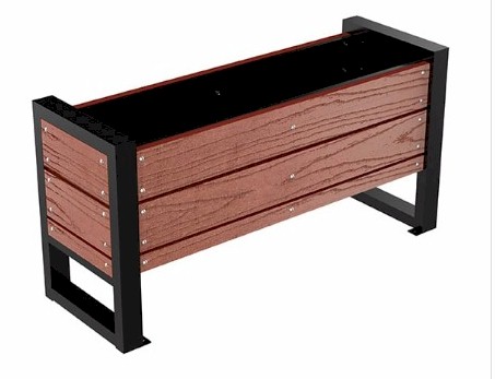 Jardinera Urbani 5 de plastimadera rectangular para exterior y mobiliario urbano